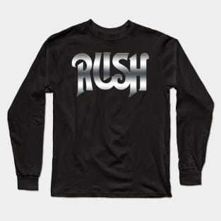 Rush - Metallic Logo Long Sleeve T-Shirt